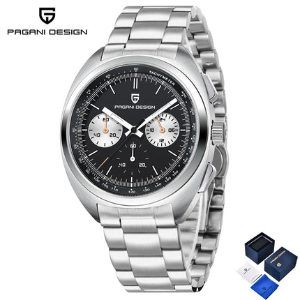 Nuovo Orologio da Uomo PAGANI DESIGN Panda 2026, Orologio al Quarzo Retrò, Cronografo Impermeabile con Vetro Zaffiro AR, Luminoso, Sportivo, in Acciaio Inossidabile