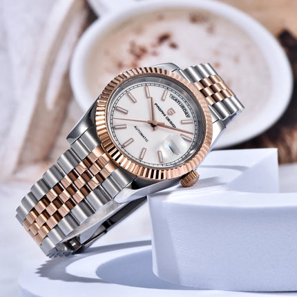 PAGANI DESIGN quadrante smaltato 2025 nuovi orologi da uomo DD36 argento oro orologio automatico di lusso da uomo orologio da polso meccanico impermeabile