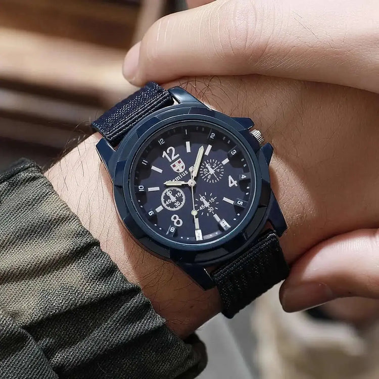 Orologi militari da uomo casual Orologio da polso sportivo al quarzo Cinturino in nylon Orologio da uomo Relogio Masculino (senza scatola) platinumshop