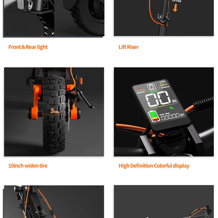 Monopattino Elettrico JOYOR S5 Certificato ABE, Disponibile in Germania, 20km/h 500W 48V13AH, Pieghevole con Luce LED, Mobilità Urbana