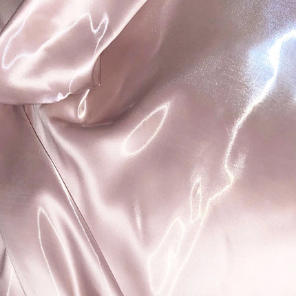 Tessuto Satinato Liquido Lucido di Lusso Riflettente Effetto Galassia per Abiti da Sposa e Design di Abiti alla Moda