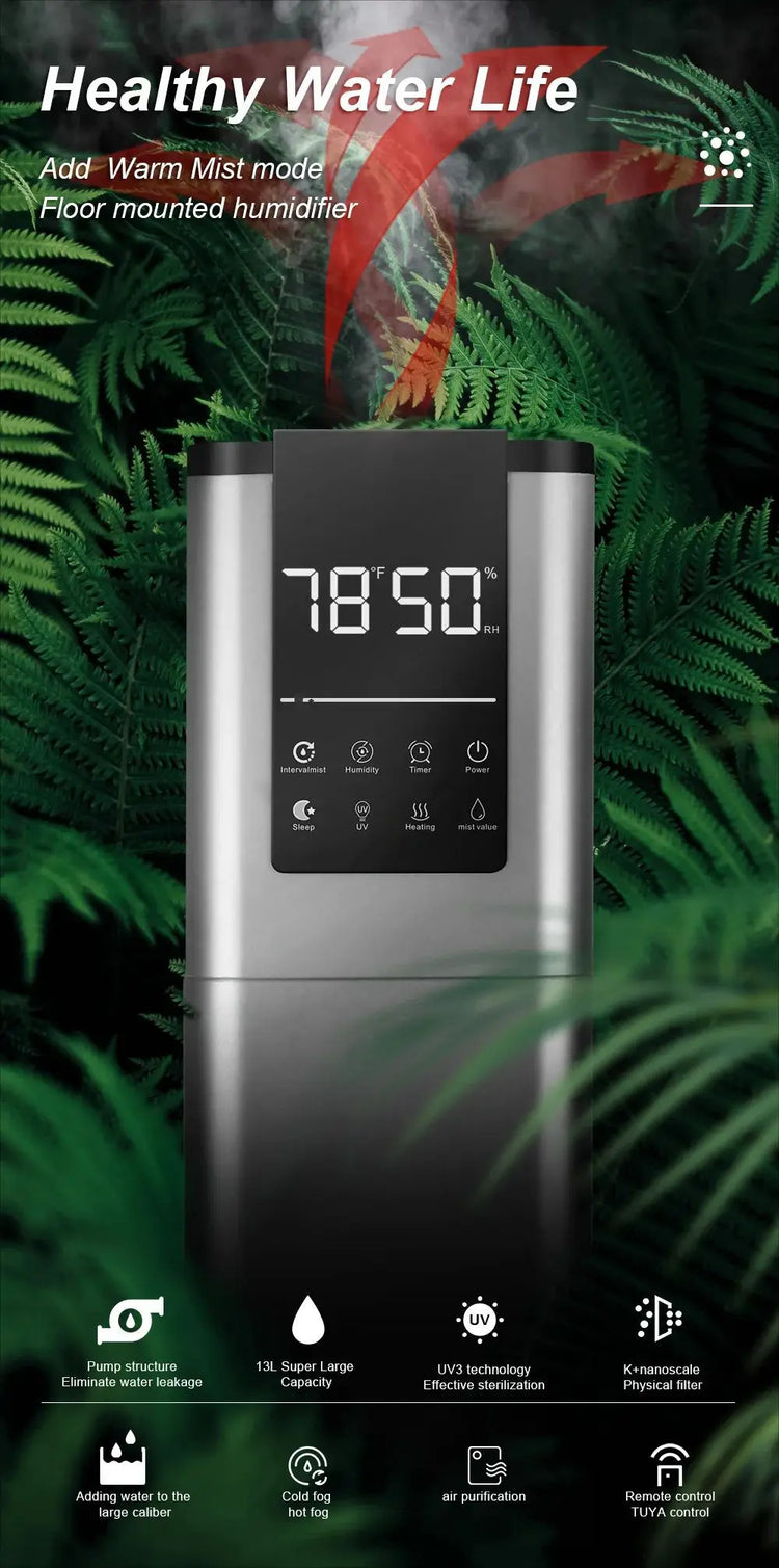 13L Nebbia Calda Umidificatore Ad Ultrasuoni Aria Muto Umidificatore Commerciale Supermercato Frutta Fresco-Mantenere Mist Maker Umidificatore UV 110 V-240 V