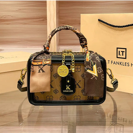 Brand Women's Bag 2025 New Style Light Luxury Western Style High Quality Handbag Designer Casual Versatile Crossbody Bag PlatiNum