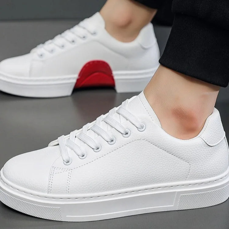 Fashion Men's Sneakers High Quality Leather Casual Shoes Luxury Business Office Shoes Trendy Skateboard Shoes Zapatillas Hombre