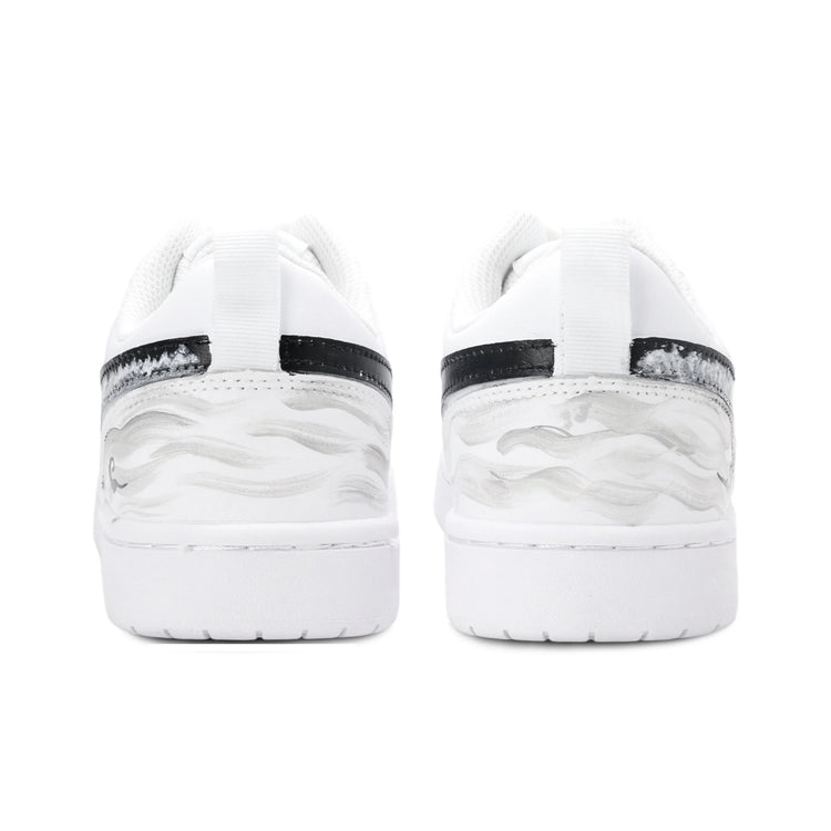 Scarpe da Skateboard Nike Court Borough Unisex Low Top Silver Moonlight BQ5448-100 (team1925-)
