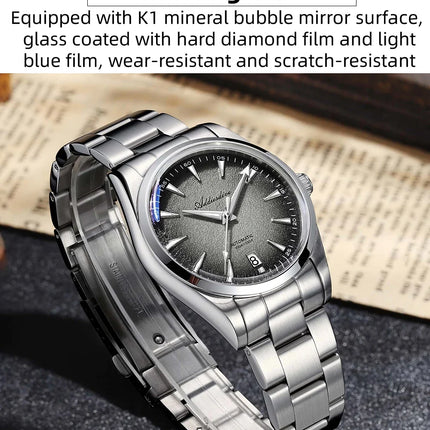 ADDIESDIVE Luxury 39mm Men Automatic Watch 8215 Mechanical BWG9 Super Luminous 100m Waterproof Watches Bubble Glass Men‘s Watch