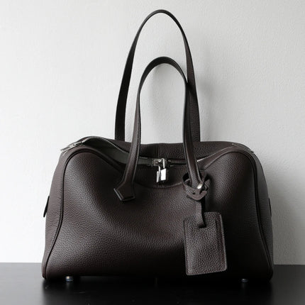 Borsa da donna in pelle di vacchetta di alta qualità, semplice borsa a tracolla di grande capacità, borsa a spalla.