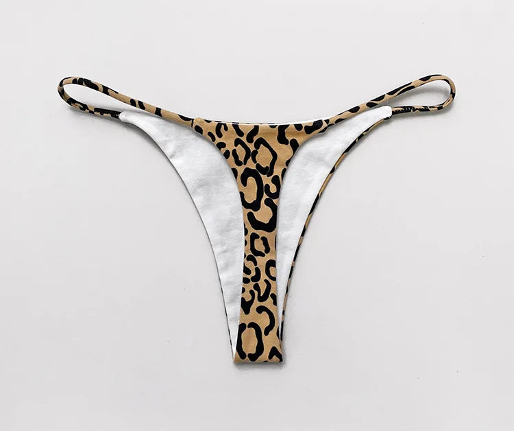Cotton G String Leopard Women Panties Sexy Briefs Thong Low Waist T-back Bikini Underwear Seamless Femlae Lingerie Size S-XL