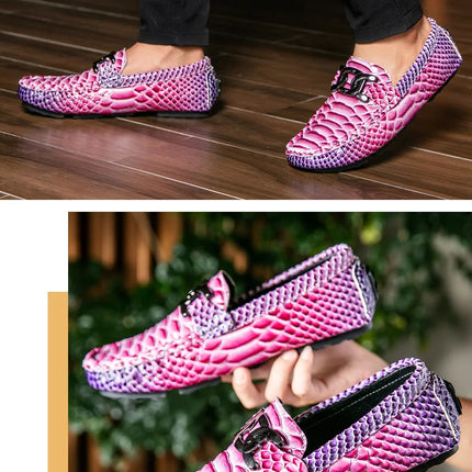 Mocassini in Pelle da Uomo 39-46, Scarpe Eleganti per Matrimoni e Feste, Calzature di Alta Qualità, Mocassini Slip-on di Lusso per Uomo