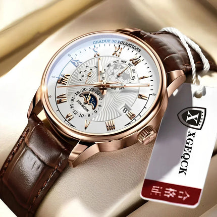 2024 Orologio da uomo alla moda Orologio da polso da uomo sportivo di lusso alla moda Orologio da uomo al quarzo con data in pelle luminosa impermeabile Orologio da uomo platinumshop