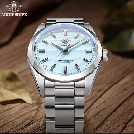ADDIESDIVE 2030 36mm Men's Fashion Watch 10Bar Diver Bubble Mirror Glass 316L Stainless Steel Quartz Watches Relogio Masculino