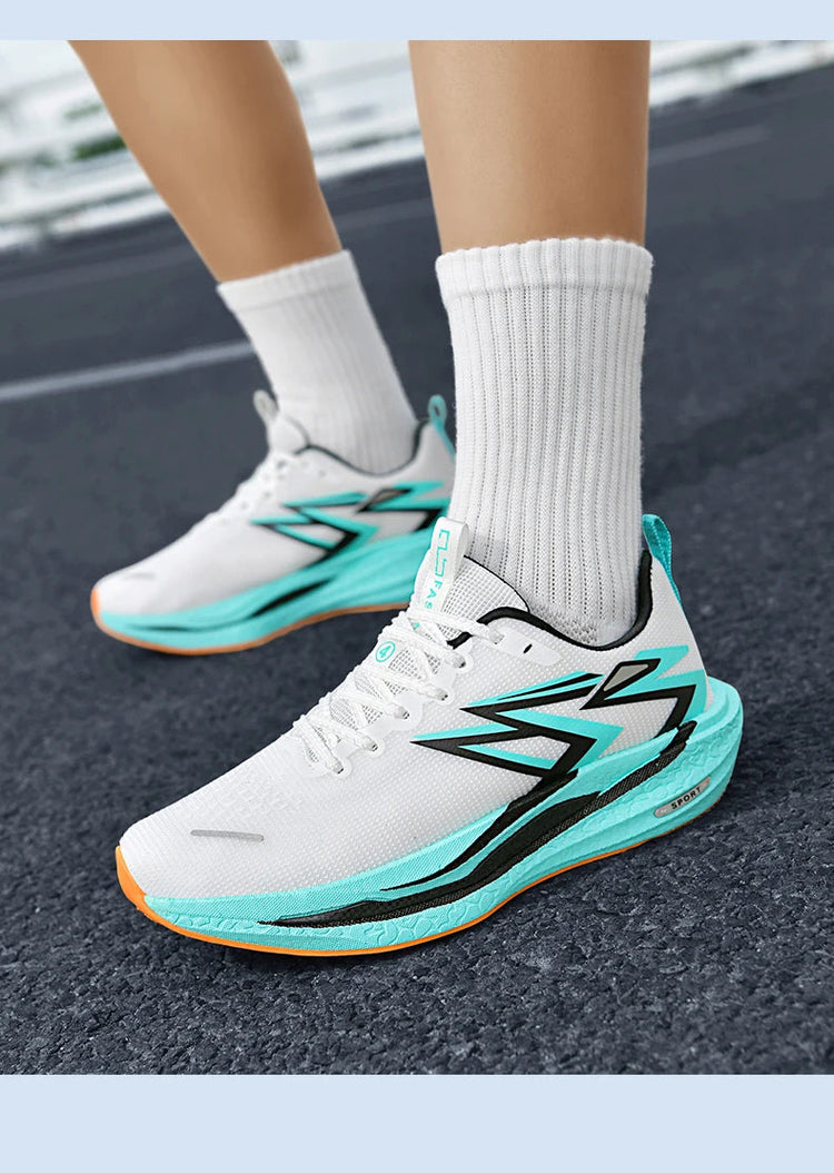 2026 NEW Men Sports Running Shoes Off Marathon Breathable Light Comfortable Women Athletic Sneakers Jogging Tenis Air Cushion PlatiNum