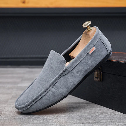 Scarpe Slip-On Artigianali in Vera Pelle per Uomo - Mocassini Casual Formali Traspiranti e Comodi con Suola in Gomma