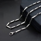 Fashion High-end New Titanium Steel Necklace Melon Chain Stainless Steel Chain Men And Women Fashion Necklace Gift Hot Sale PlatiNum