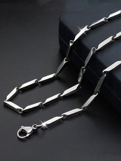 Fashion High-end New Titanium Steel Necklace Melon Chain Stainless Steel Chain Men And Women Fashion Necklace Gift Hot Sale