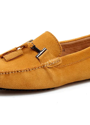 Mocassini da uomo primavera estate scarpe Casual in pelle scamosciata Slip-ons da uomo Luxury Brand Mocassin Man Plus Size 50 51 52 53 per piede grande