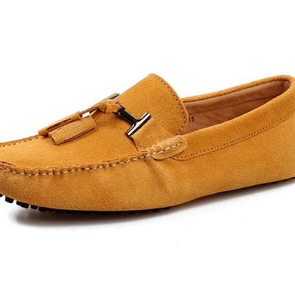 Mocassini da uomo primavera estate scarpe Casual in pelle scamosciata Slip-ons da uomo Luxury Brand Mocassin Man Plus Size 50 51 52 53 per piede grande