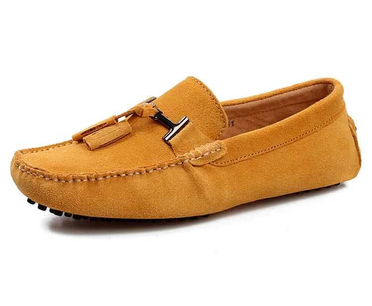 Mocassini da uomo primavera estate scarpe Casual in pelle scamosciata Slip-ons da uomo Luxury Brand Mocassin Man Plus Size 50 51 52 53 per piede grande