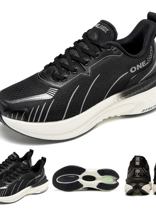 ONEMIX Black Men Basic Racing Road Running Shoes Summer Mesh traspirante scarpe sportive cuscino Durable Outdoor Sneakers Plus Size PlatiNum