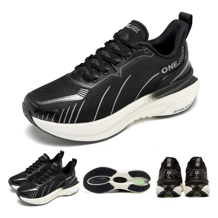 ONEMIX Black Men Basic Racing Road Running Shoes Summer Mesh traspirante scarpe sportive cuscino Durable Outdoor Sneakers Plus Size PlatiNum