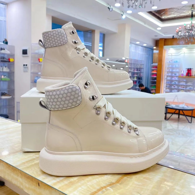 Men Platform Casual Shoes Oversized High-top Sneakers Fashion Motorcycle Boots Comfortable Ankle Boots Fashion Sports Shoes