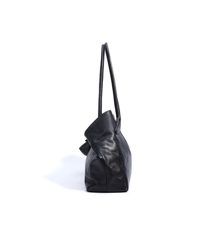 Motingsome Oversized Natural Leather Woman Bags 2025 New Fashion Handbag and Purses Large Capacity Commuter Bag Casual Tote