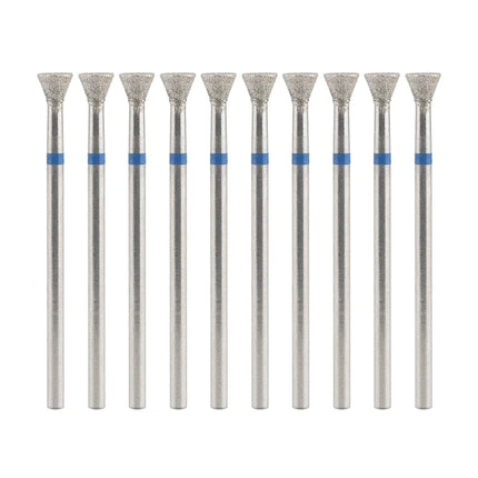 10Pcs Diamond Milling Cutter For Manicure Electric Nail Drill Bits Accessory Pedicure Machine Nail File Gel Remover Tool uñas Accesorios Y Herramientas