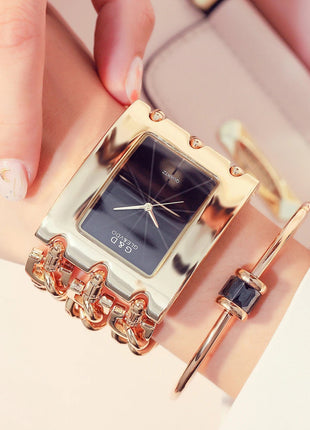 Orologio da donna di marca di lusso Abito con strass Orologi da polso da donna Eleganti orologi femminili in oro per le donne Montre Femme 2025 platinumshop