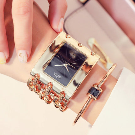 Orologio da donna di marca di lusso Abito con strass Orologi da polso da donna Eleganti orologi femminili in oro per le donne Montre Femme 2025 platinumshop