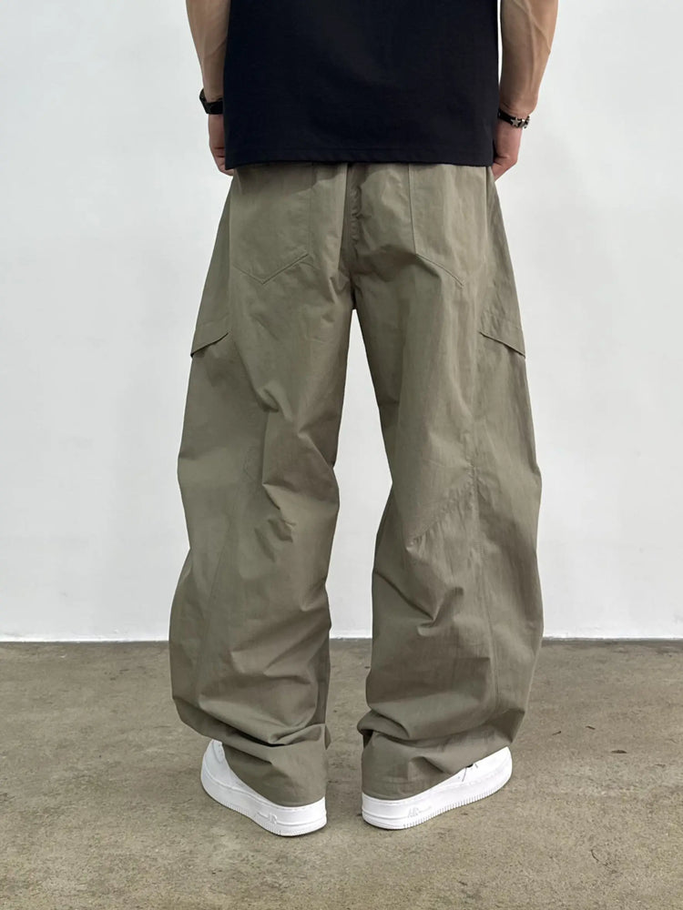 Mens Cargo Jogger Pants American Outdoor Multi Pocket Loose Baggy Lightweight Casual Trendy Fashion Hiking Streetwear Pants