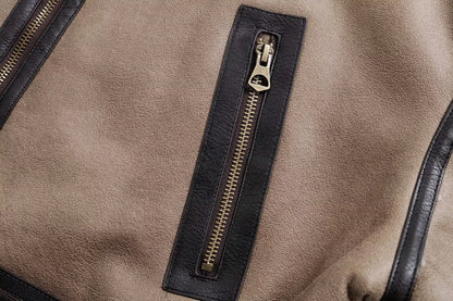 KONDALA Fall Winter Fleece Stand-up Jacket Women's Casual Thickened Warm Zipper Coat 2025 Fashion Retro Motorcycle Style Jacket