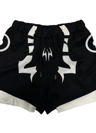 Anime Jujutsu Kaisen Set di compressione Tuta da fitness per uomo Camicia di compressione 3D ad asciugatura rapida + Pantaloncini da palestra Corsa Allenamento Abbigliamento sportivo platinumshop