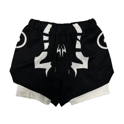 Anime Jujutsu Kaisen Set di compressione Tuta da fitness per uomo Camicia di compressione 3D ad asciugatura rapida + Pantaloncini da palestra Corsa Allenamento Abbigliamento sportivo platinumshop