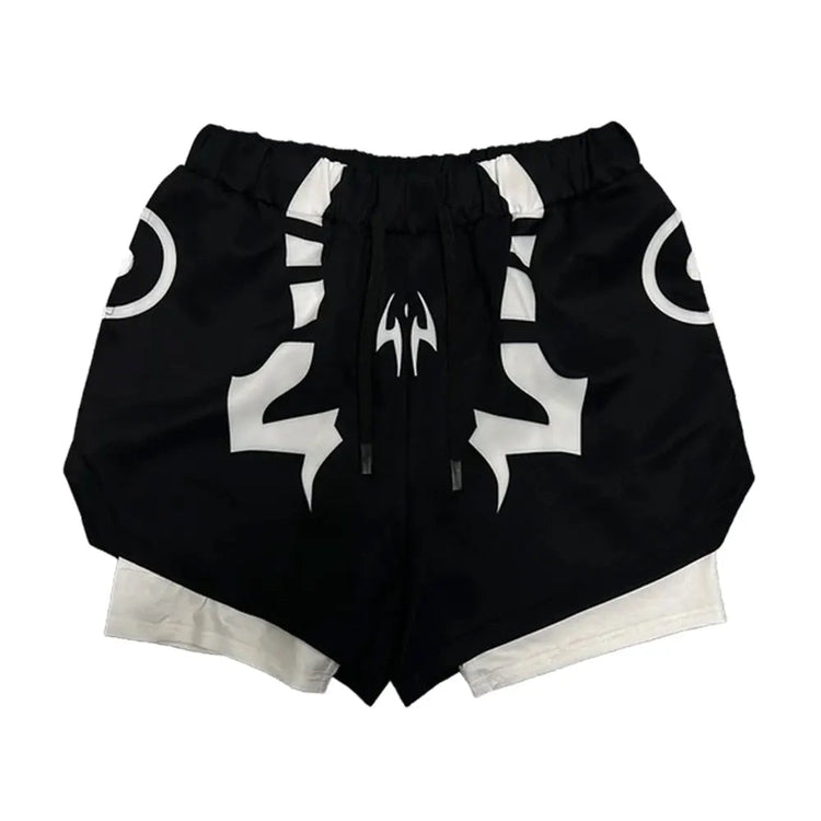 Anime Jujutsu Kaisen Set di compressione Tuta da fitness per uomo Camicia di compressione 3D ad asciugatura rapida + Pantaloncini da palestra Corsa Allenamento Abbigliamento sportivo platinumshop