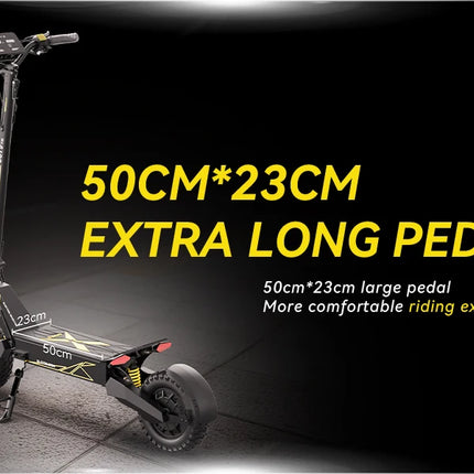 Monopattino elettrico OOTD T10, potenza di picco 900W, batteria 48V13AH, ruote da 11 pollici, monopattino portatile da città con luci a LED
