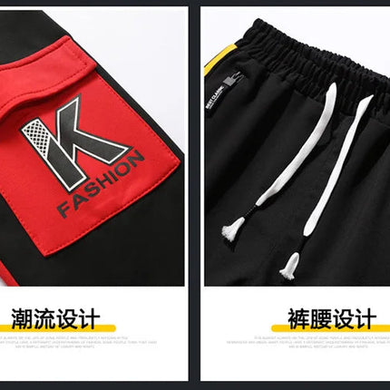 New men's Zipper Cardigan, Pants, High-end Fashion Two-piece Set, Casual Sportswear, Spring and Autumn Printed Commuting Set PlatiNum