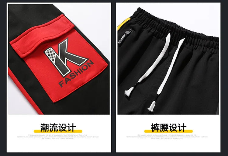 Men's High-End Fashion Zipper Cardigan And Pants Two-Piece Set Casual Sportswear Spring Autumn Printed Commuting Outfit