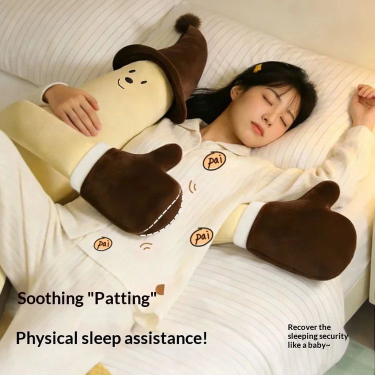 Banana King Soothing Patting Heatable Sleeping Body Pillow For Adult Women Side Sleeper Leg Hugging Pillow For Bedroom Nap Sleep