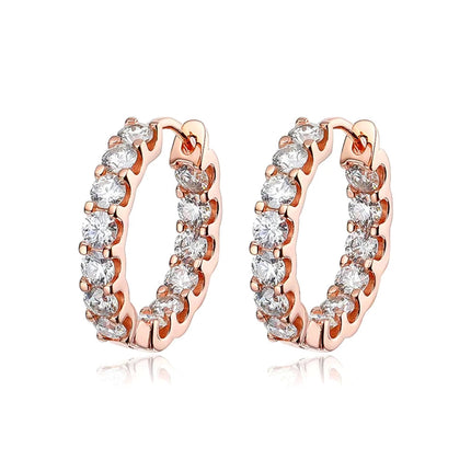 KNOBSPIN 2.6ct D Color Moissanite Earring 925 Sterling Sliver Plated White Gold Hoop Earring for Women Wedding Party Jewelry PlatiNum