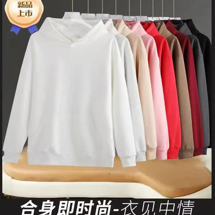 50% pure cotton casual long sleeved hooded sweatshirt for private customization, please contact M-5XL large size