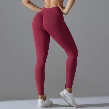 Fitness Sports Leggings Women's High Waist Seamless Yoga Legging Scrunch Butt Breathable Push Up Sports Pants Women Gym Tights PlatiNum
