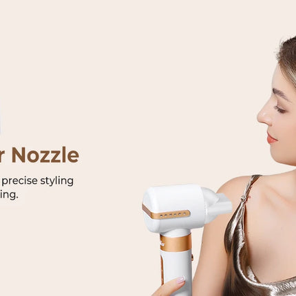 7‑In‑1 Multi‑Functional Hot Air Hair Styling Set,626-1- Curling Wand, Hair Dryer, Straightening Comb, Round Brush, Interchangeable Heads Household Salon Hair Care Styling Instrument