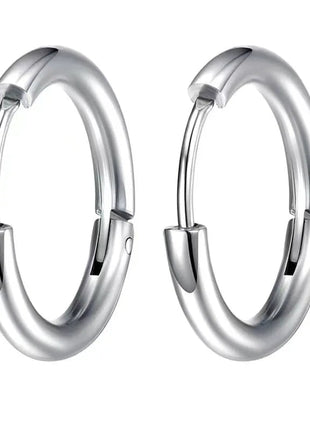 Long Hanging Crosses Leaves Pendants Hoops Woman Earrings Man Vintage Stainless steel Hip Hop Ear Piercing Jewelry Accessories PlatiNum