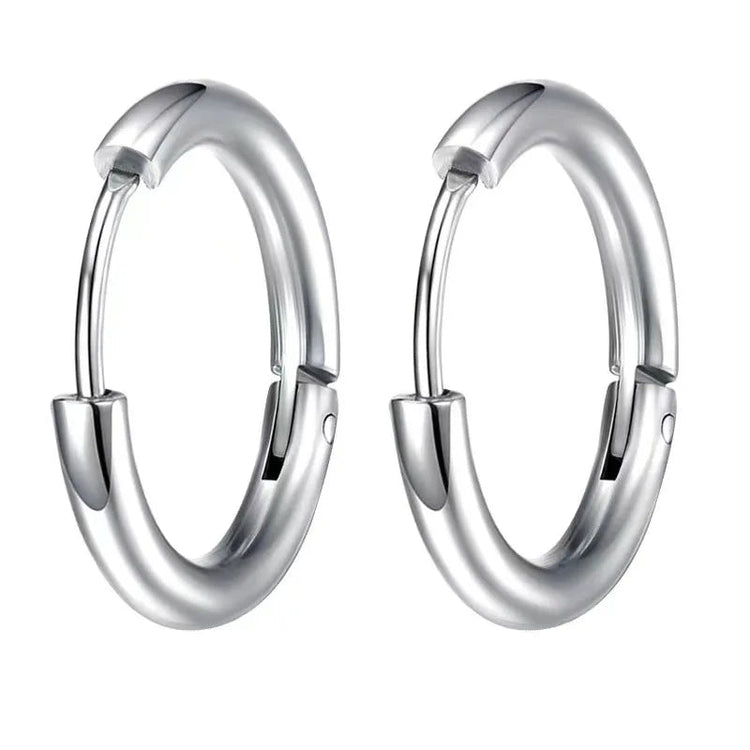 Long Hanging Crosses Leaves Pendants Hoops Woman Earrings Man Vintage Stainless steel Hip Hop Ear Piercing Jewelry Accessories PlatiNum