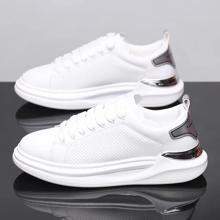 Summer breathable white shoes trendy couple shoes fashionable outdoor sports shoes versatile white casual shoes running shoes