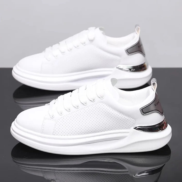 Summer breathable white shoes trendy couple shoes fashionable outdoor sports shoes versatile white casual shoes running shoes