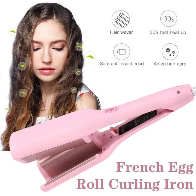Foldable Lcd Display Hair Styling Professional Wave Hair Curling Ceramic Irons 3 Barrel Electric Hair Curler