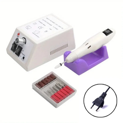 2000 Series Electric Nail Filing Machine, Smooth high rotating speed for acrylic soak-off removal and sidewall buffing, Professional Manicure Pedicure Polisher for daily nail studio detailed shaping work