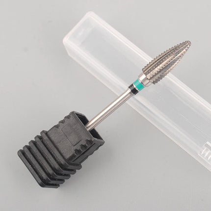 1Pc Tungsten Steel Nail Drill Bit, Professional Large Spiral Barrel Carbide Milling Cutter, Manicure Tool