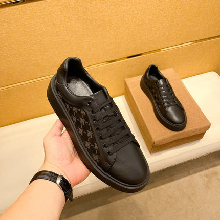 Men's Handmade Leather Lac-up Sport Shoes Comfortable Casual Design Sneakers Hot Sale Sports Footwear